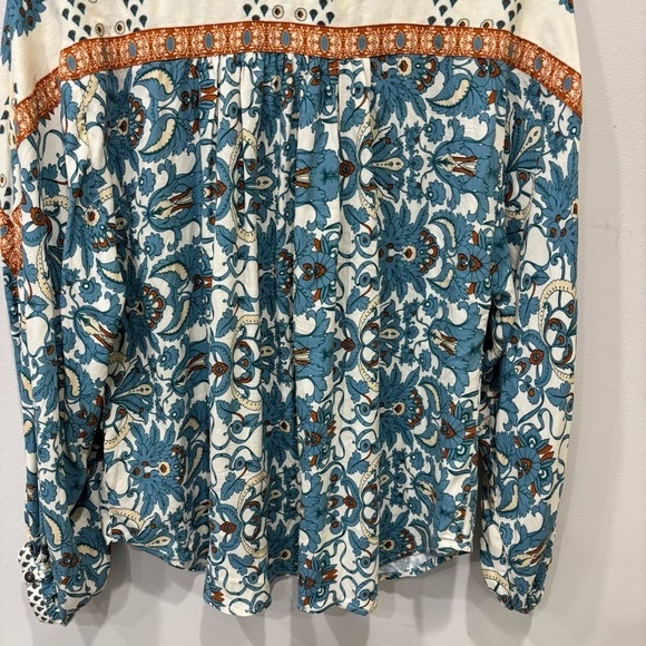 Anthropologie Floral Button Down Top Women’s Size Small - Picture 8 of 13